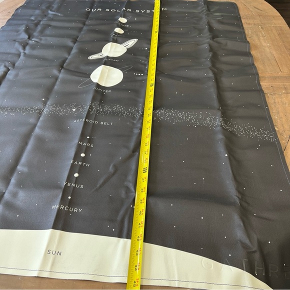 Gathre Waterproof Mini Solar System Leather Portable Play Mat Wall Art Compact - Picture 4 of 10